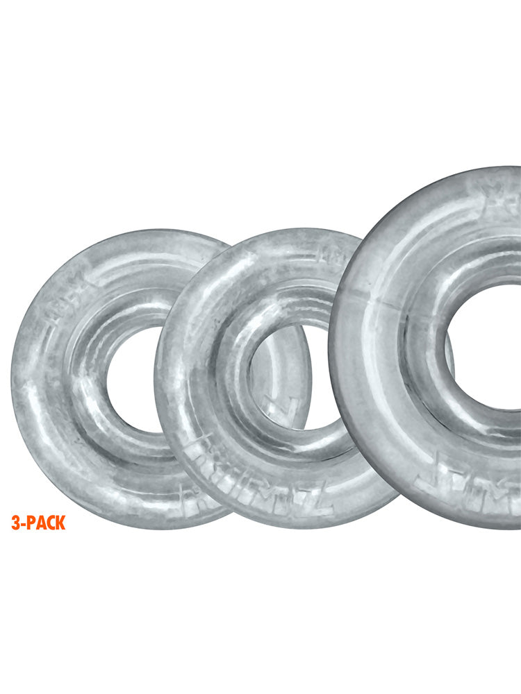 RIMRINGZ Multi Size 3-Pack Cockrings transparent