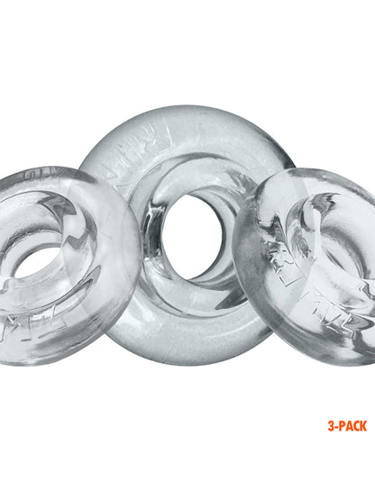 RIMRINGZ Multi Size 3-Pack Cockrings transparent