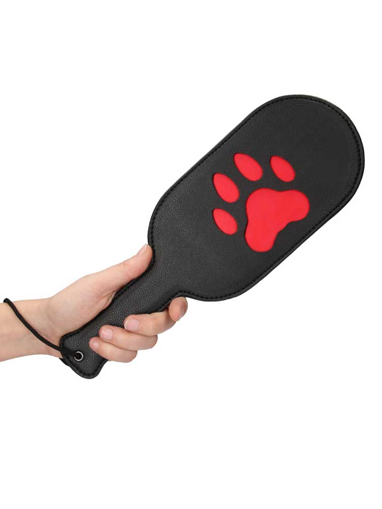 Puppy Play Paddel schwarz-rot