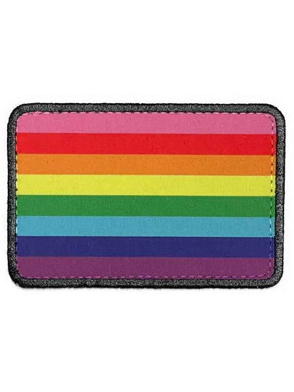 PRIDE - Klett-Patch REGENBOGEN Flagge 6,5x10 cm