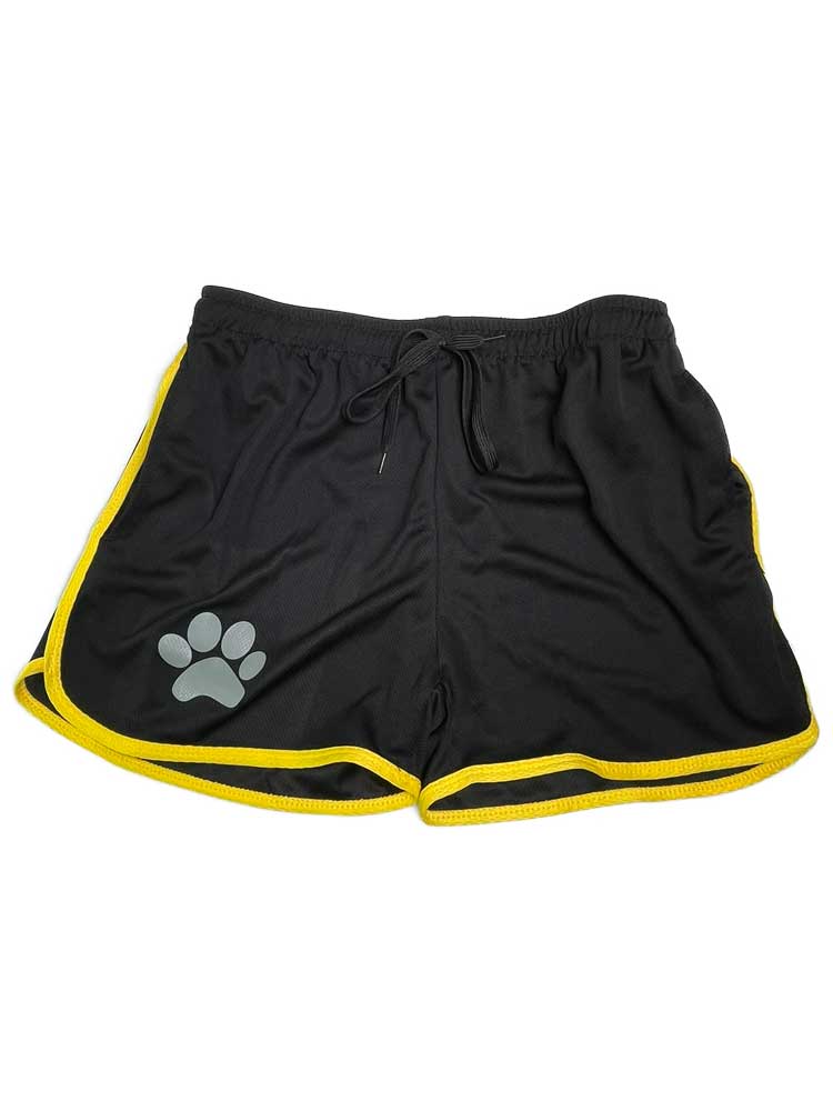 Kinky Puppy Paw Shorts schwarz-gelb