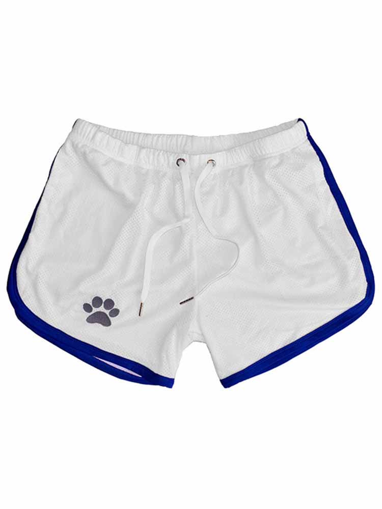 Kinky Puppy Paw Shorts weiss-blau