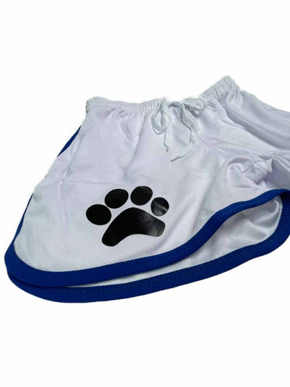 Kinky Puppy Paw Shorts weiss-blau