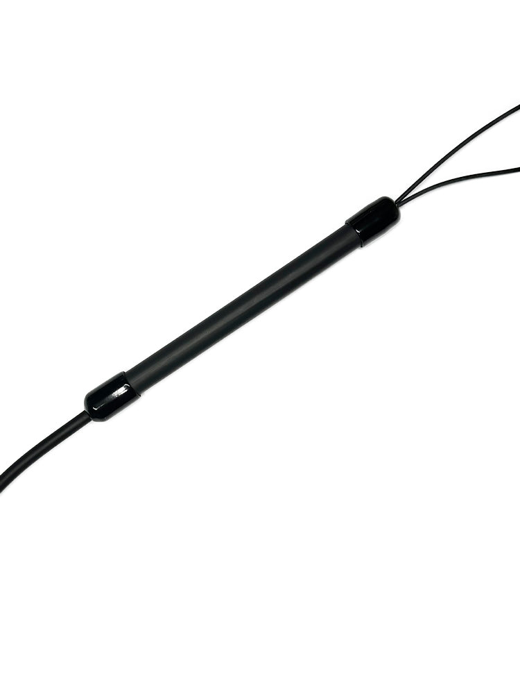 Peitsche Gummi-Singletail 65cm schwarzer Griff