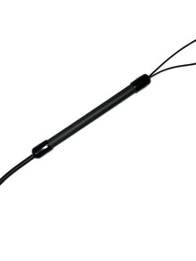 Peitsche Gummi-Singletail 65cm schwarzer Griff
