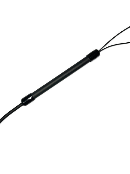 Peitsche Gummi-Singletail 65cm schwarzer Griff