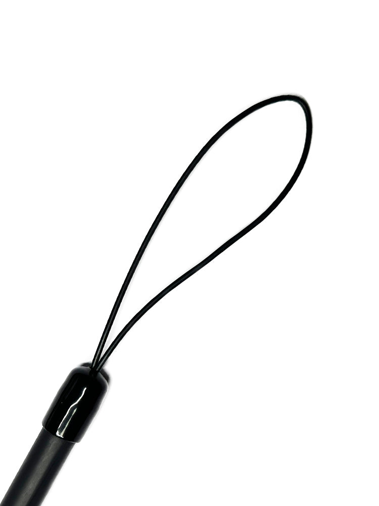 Peitsche Gummi-Singletail 65cm schwarzer Griff