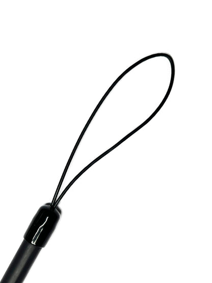 Peitsche Gummi-Singletail 65cm schwarzer Griff