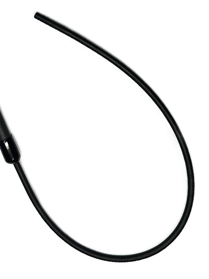 Peitsche Gummi-Singletail 65cm schwarzer Griff
