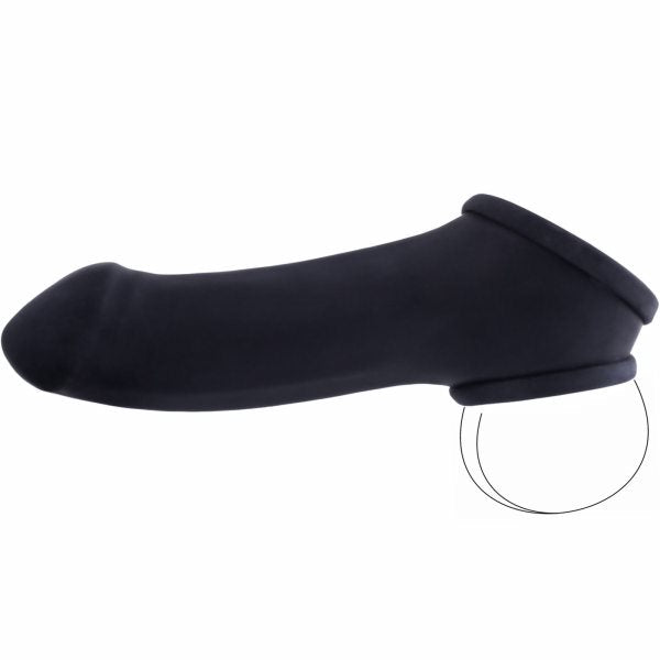 Penishülle ERIK - mit Hodenstretcher - schwarz