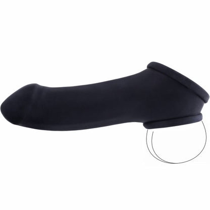 Penishülle ERIK - mit Hodenstretcher - schwarz