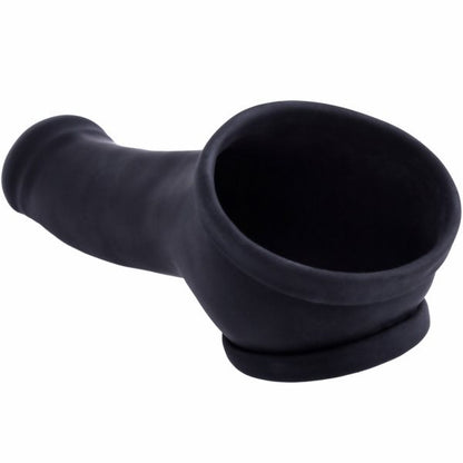 Penishülle ERIK - mit Hodenstretcher - schwarz