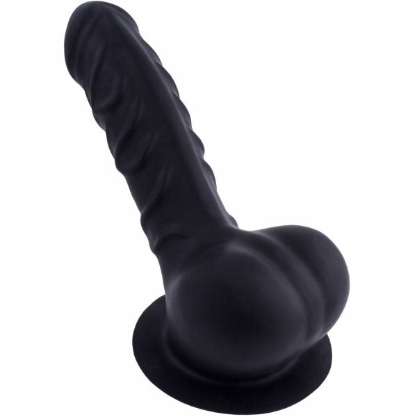 Penishülle FRANZ - 14cm Schaft geädert mit Rand - schwarz