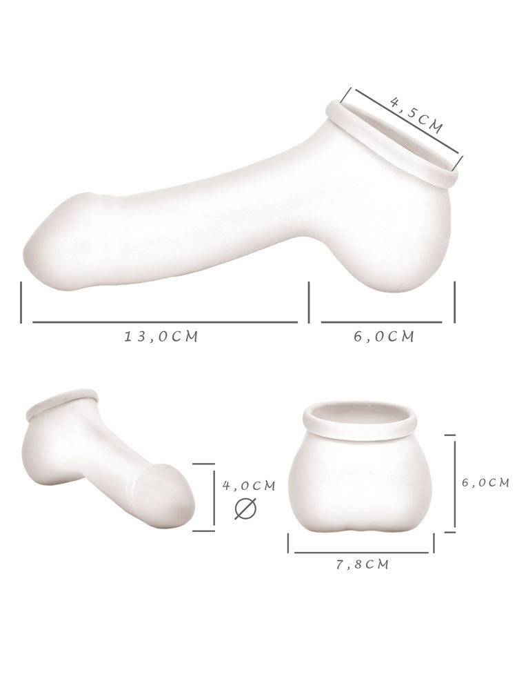 Penishülle ADAM 45 - 13cm Schaft - transparent