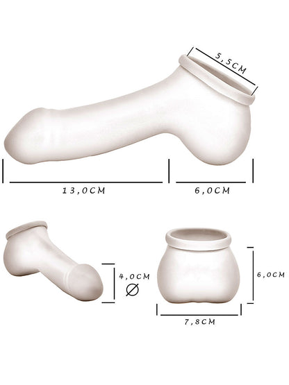 Penishülle ADAM 55 - 13cm Schaft - transparent