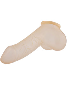 Penishülle DANNY - 11,5cm Schaft geädert - transparent