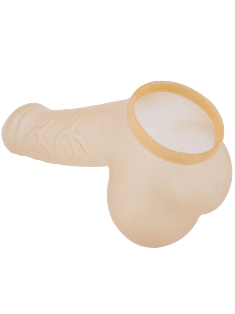 Penishülle DANNY - 11,5cm Schaft geädert - transparent