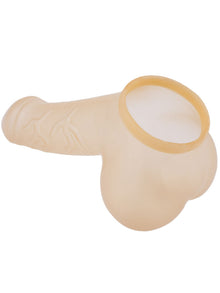 Penishülle DANNY - 11,5cm Schaft geädert - transparent