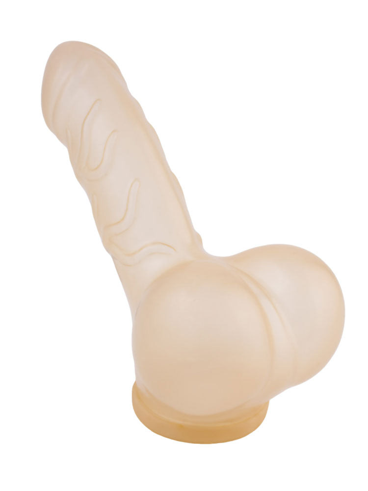 Penishülle DANNY - 11,5cm Schaft geädert - transparent