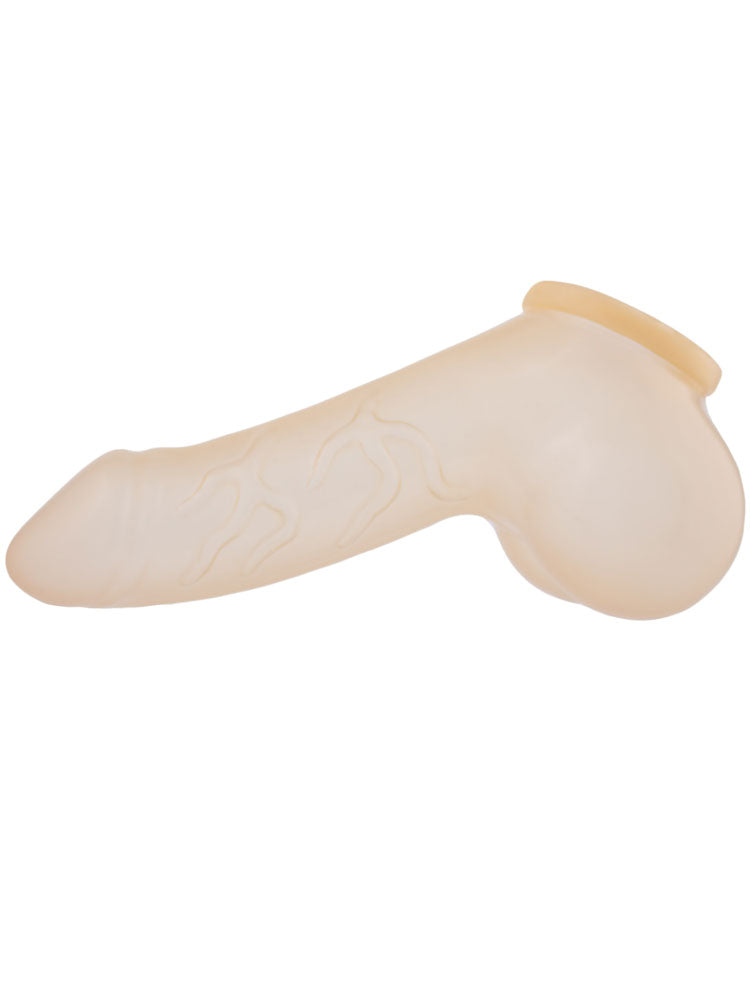 Penishülle DANNY - 11,5cm Schaft geädert - transparent