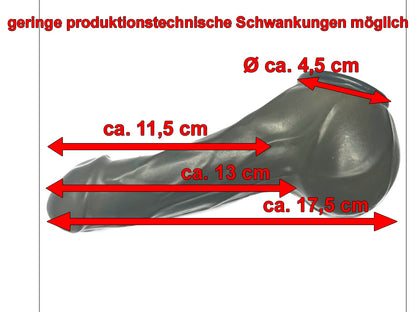 Penishülle - geschlossen + geädert - Größe S, fumee-smoke