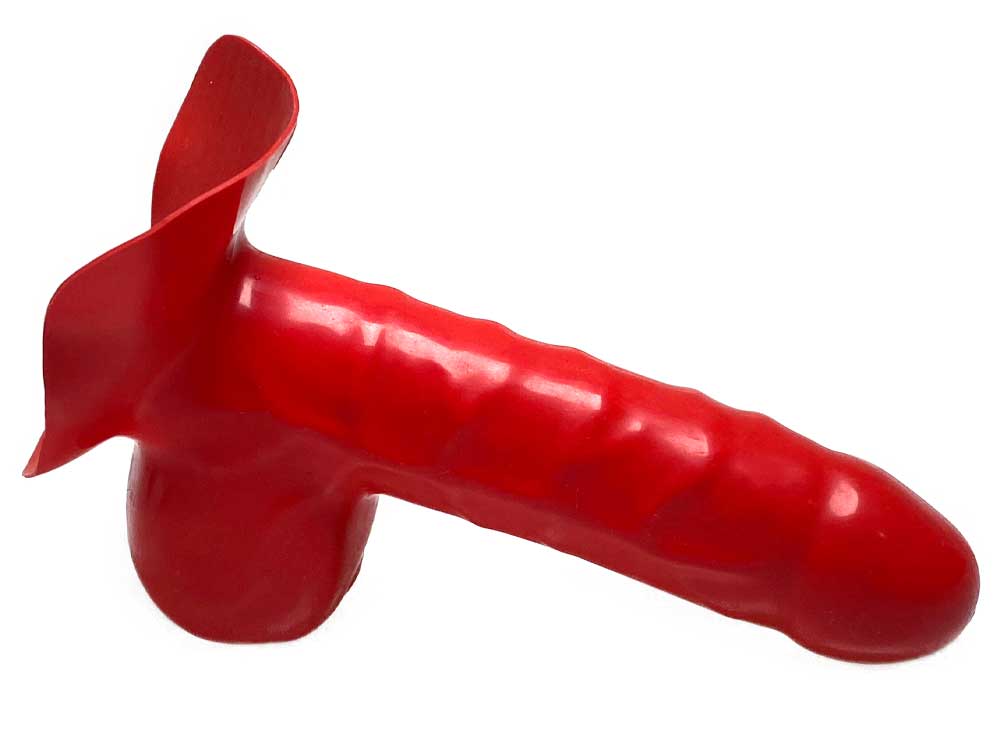 Penishülle mit Rand - rot