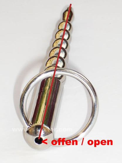 Dilatator, Penis Stick mit Bohrung