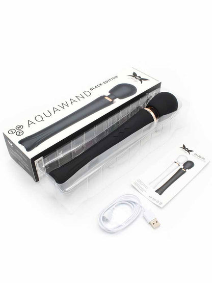 PIXEY AQUAWAND kabelloser Vibrator schwarz