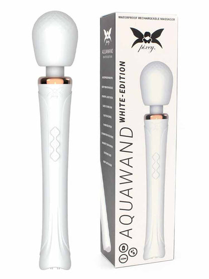 PIXEY AQUAWAND kabelloser Vibrator weiss