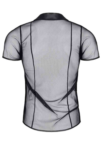 Polohemd ROBERTO Mesh Kurzarm schwarz