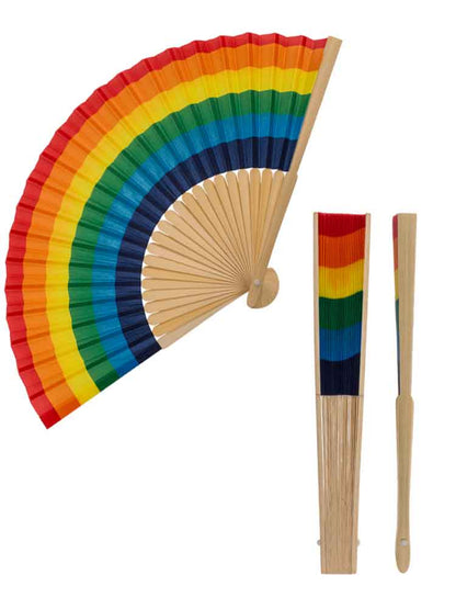 Gay Pride Regenbogen Handfächer - klassisch 21cm