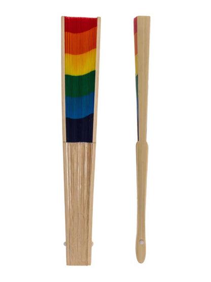Gay Pride Regenbogen Handfächer - klassisch 21cm