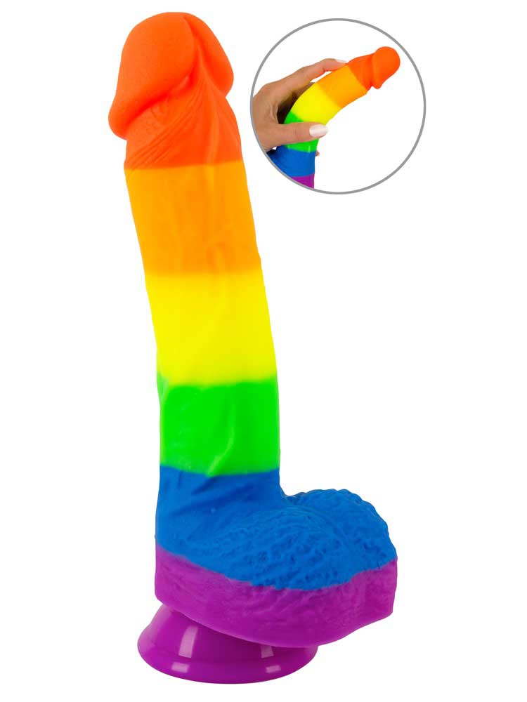PRIDE Silikon-Dildo mit Saugnapf