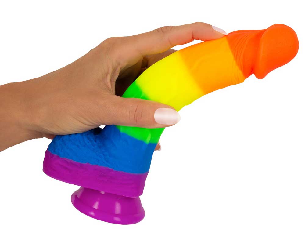 PRIDE Silikon-Dildo mit Saugnapf