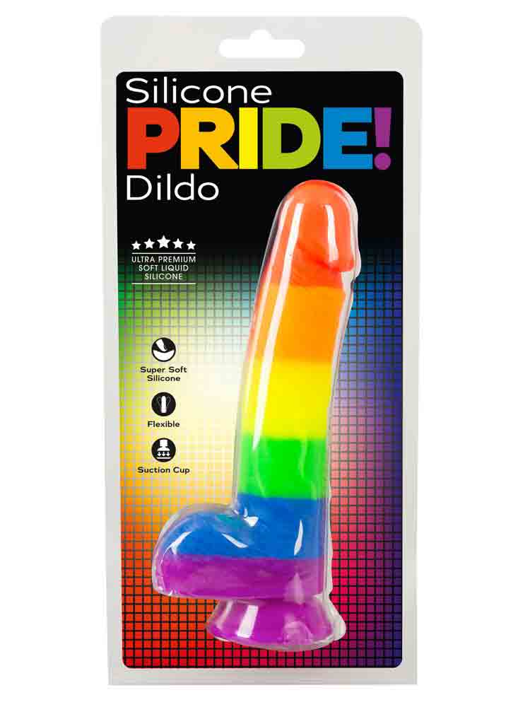 PRIDE Silikon-Dildo mit Saugnapf
