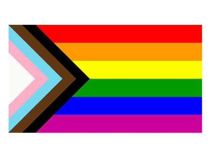 Progressive Regenbogen Flagge 90x150cm
