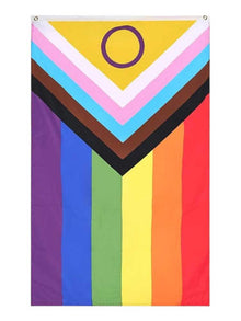 Progressive Intersex Regenbogen Flagge 90x150cm