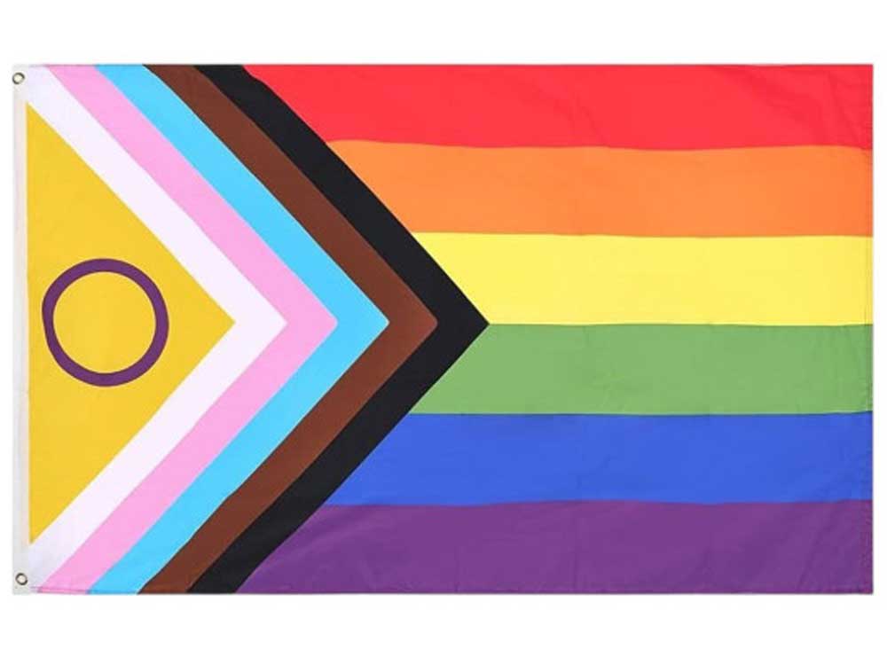 Progressive Intersex Regenbogen Flagge 90x150cm