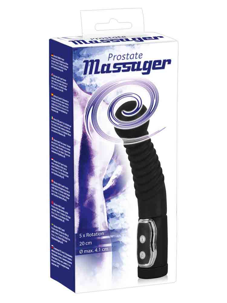 Prostate rotierender Massager - schwarz