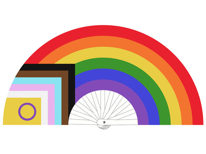 M-PROUD Fächer PRIDE LGBTQI+ 63 cm