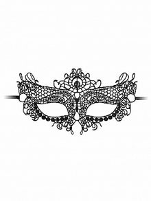 QUEEN schwarze Augenmaske