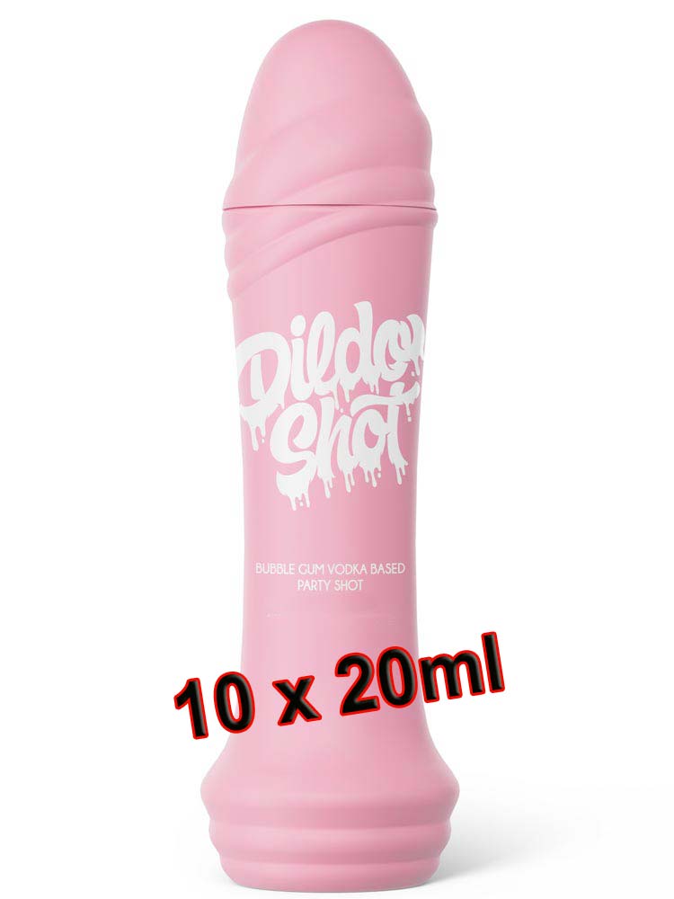 DILDO SHOT - Wodka Based Bubblegum 20ml - 10 Stück