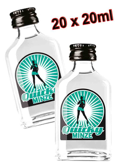QUICKY MINZE - Pfefferminzlikör 20ml - 20 Stück