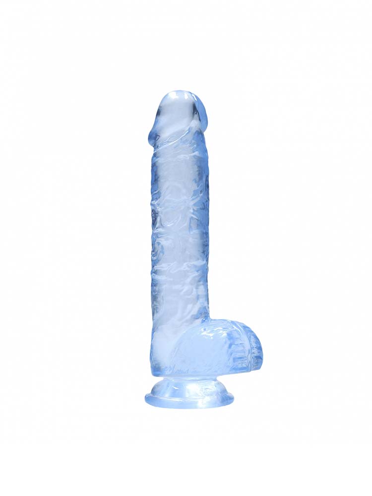 REALROCK Dildo Crystal Clear 6" blau
