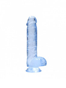 REALROCK Dildo Crystal Clear 6" blau