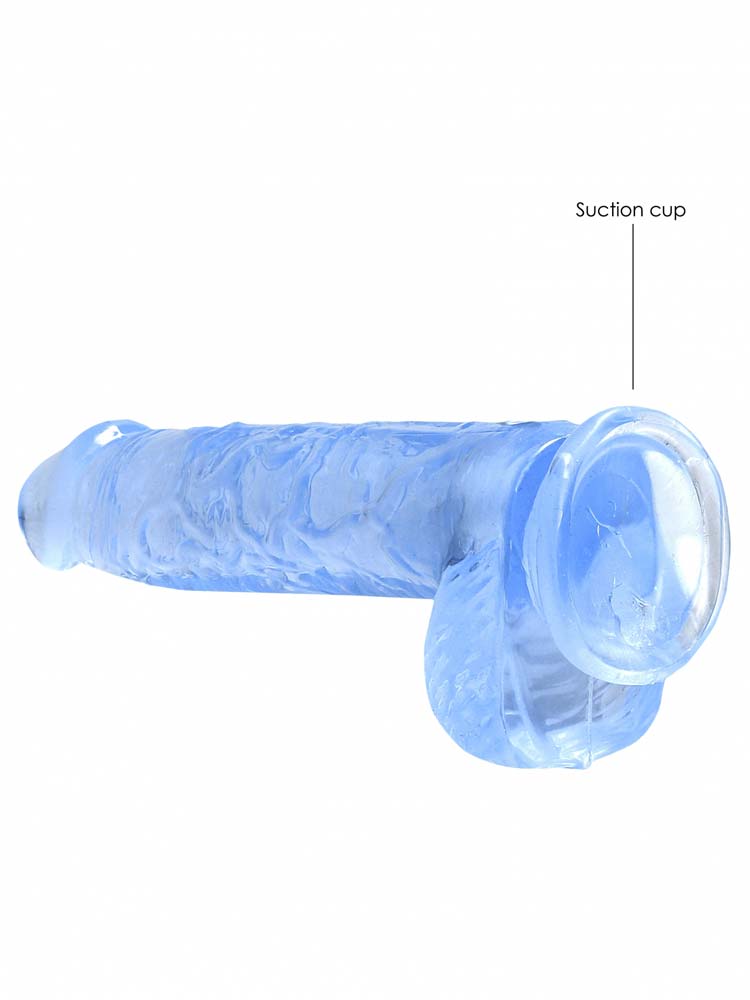 REALROCK Dildo Crystal Clear 6" blau