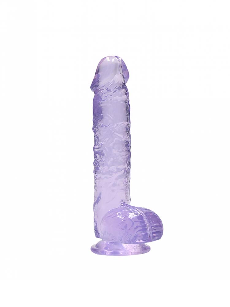 REALROCK Dildo Crystal Clear 6" purple