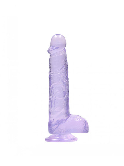 REALROCK Dildo Crystal Clear 6" purple