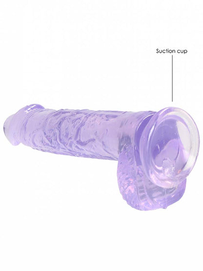 REALROCK Dildo Crystal Clear 6" purple