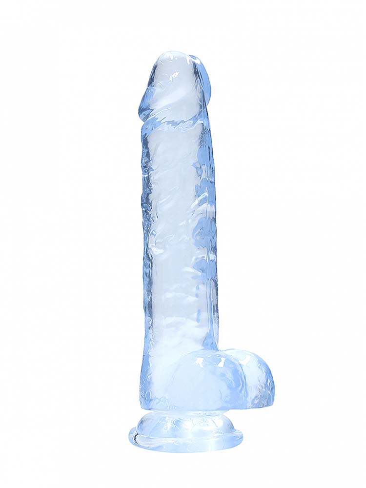 REALROCK Dildo Crystal Clear 8" blau